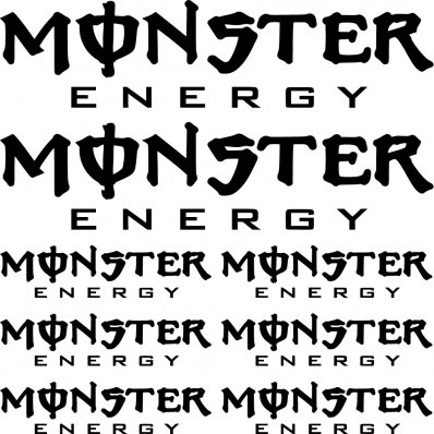 Autocolante monster energy