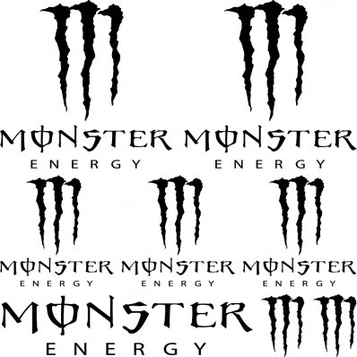 Kit Adesivo monster energy