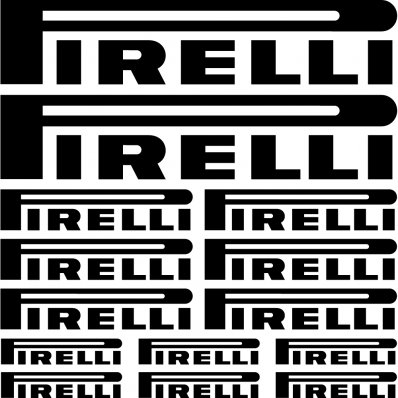 Kit stickers pirelli