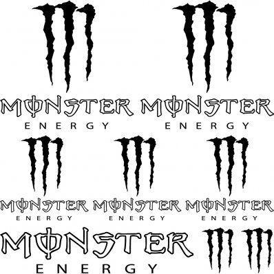 monster energy Decal Stickers kit