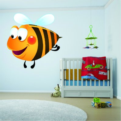 Wandsticker Bienen Set