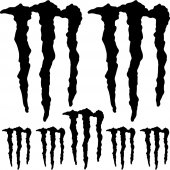 Autocolante monster energy