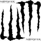 Autocolante monster energy