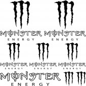 kit pegatinas monster energy