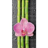 Naklejka na Płytki Ceramiczne - Kwiaty i Bambus