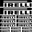 Kit stickers pirelli