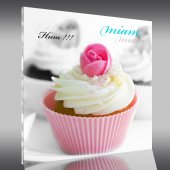 Quadro Acrílico Cupcake