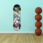 Adesivo Murale skate-board