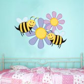 Autocolante decorativo infantil flores