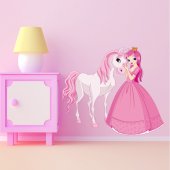 Autocolante decorativo infantil princesa