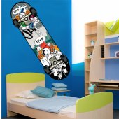 Autocolante decorativo skate