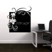 Flower - Chalkboard / Blackboard Wall Stickers