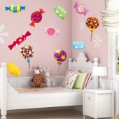 Kit Autocolante decorativo 15 Doces