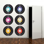 Kit Vinilo decorativo 6 discos