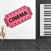 Movie Ticket Wall Stickers