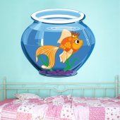 Vinilo infantil acuario