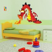 Vinilo infantil dragón