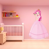 Vinilo infantil princesa