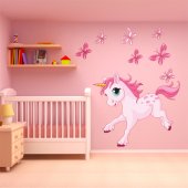 Vinilo infantil unicornio